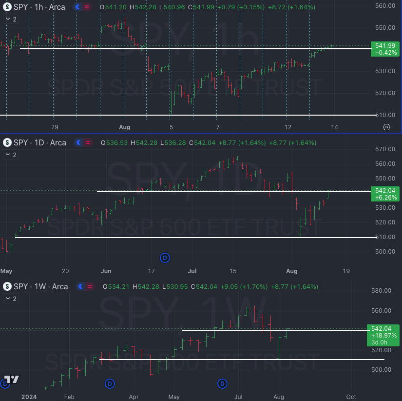 08.14.24 - Bulls are in control - Little Bird Trading's Market Weather Report