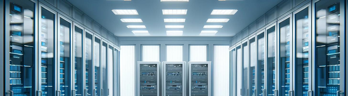 A row of computer servers in a room
Description automatically generated A row of computer servers in a room
Description automatically generated